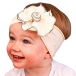 Bonito Forma Flor Bebé do Headband de pano de algodão Decoração Acessórios Headwear cabelo