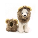Bonito Forma Lion peruca chapéu com orelhas pequenas Cosplay para Dog Cat