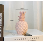 Bonito Forma Resina abacaxi Saving Pot Piggy Bank para Home decoração do ornamento