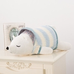 Bonito Forma Urso Dos Desenhos Animados Plush Brinquedo Macio Pillow Adormecida Para Break Noon