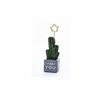 Memo Bonito Mini Card Cactus Foto Nota Clip Holder Resina Decoração Planta