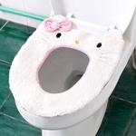 Bonito S¨¦rie animal dos desenhos animados Toilet Seat Cover Almofada do assento de Inverno de alimenta??o In¨ªcio