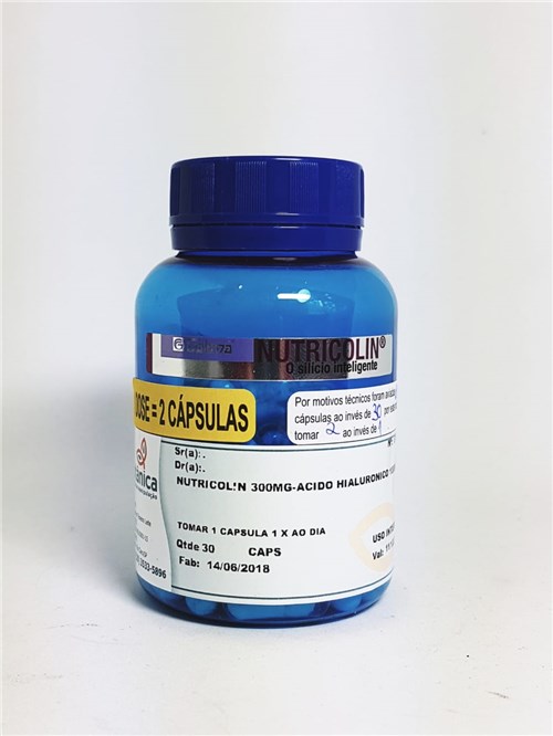 Booster de Ácido Hialurônico - Nutricolin e Ácido Hialurônico- Cápsulas