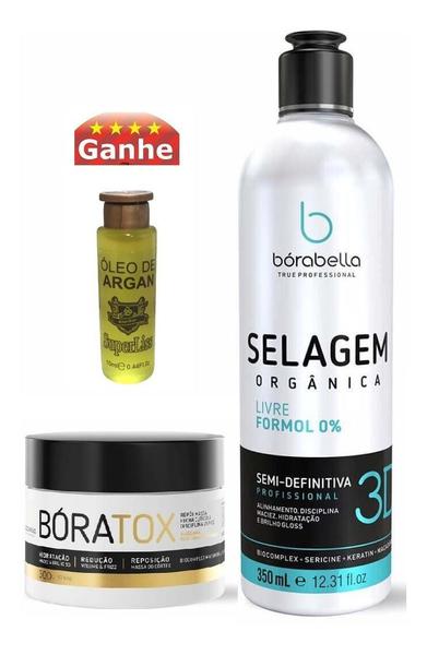 Borabella Selagem Organica S/ Formal 350ml e Boratox 300g