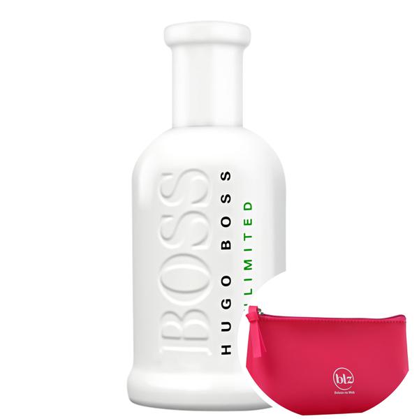 Boss Bottled Unlimited Hugo Boss Eau de Toilette Perfume Masculino 100ml+Beleza Pink Nécessaire