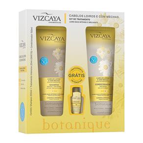 Botanique Cabelos Loiros e com Mechas Vizcaya - Kit de Shampoo + Condicionador + Mini Tratamento Kit