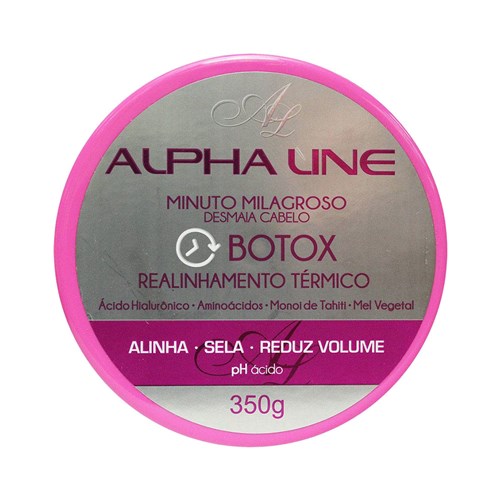 Botox Alpha Line Minuto Milagroso Desmaia Cabelo 350g