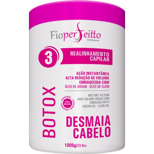 Botox Capilar Desmaia Cabelo Ação Instantânea FioPerfeitto 1kg