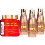 Botox Capilar Life Hair Titaniun Lizze k+Cauterização Life Hair 3x500ml