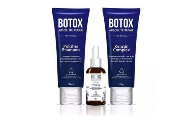 Botox Kit Absolute Repair Grandha Pós Progressiva 3 Produtos