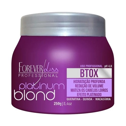 Botox Matizador Forever Liss Platinum Blond 250Gr