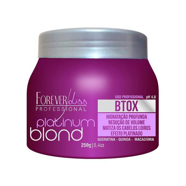 Botox Platinum Blond Efeito Platinado Matizador para Loiras 250gr Forever Liss