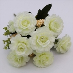 Bouquet Flores artificiais queda Vivid Falso Peony Folha Decora??o do casamento