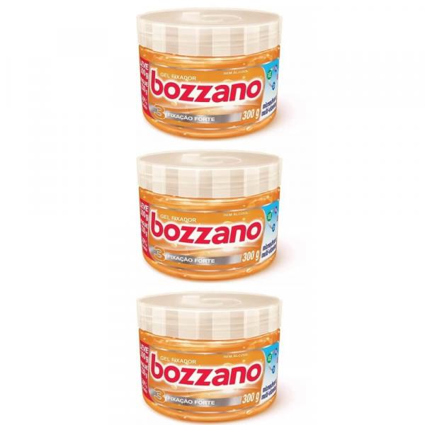 Bozzano Gel Fixador Laranja 300g (Kit C/03)