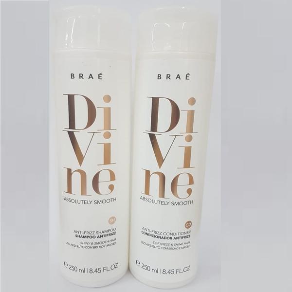 Braé Divine Absolutely Smooth Antifrizz Shampoo e Cond 250ml