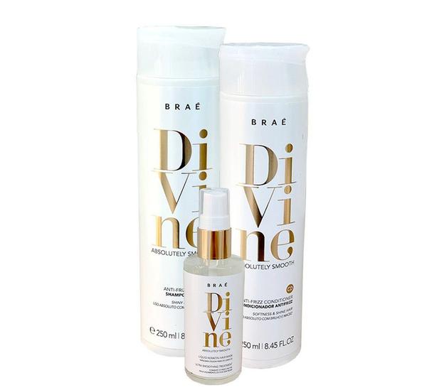 Braé Divine Combo Shampoo, Condicionador e Masc Liquida - Brae