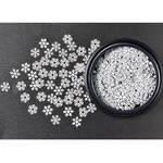 Branca de Neve Flocos Decorações Nail Art Ultra-fino Sequins Snow Flower Natal Art Nail Stickers