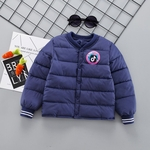Single-breasted Thin Down Jackets Coat Toddler Outerwear For Baby Boys And Girls