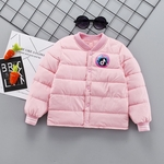 Brasão Single-Breasted Fino jaquetas criança Casacos para Bebés Meninos e Meninas