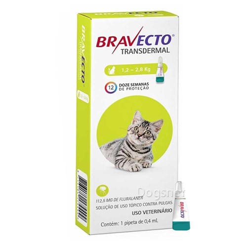 Bravecto - Gatos de 1,2 a 2,8kg - Pipeta