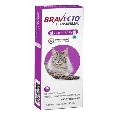 Bravecto Transdermal Anti Pulgas Pipeta para Gatos - de 6,25 - 12,5Kg