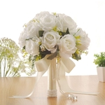 Bridal Bouquets Artificial românticos para Acessórios para casamentos