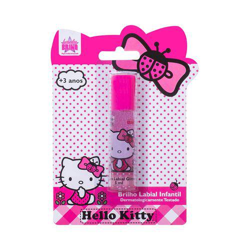 Brilho Labial Infantil Glitter - Hello Kitty