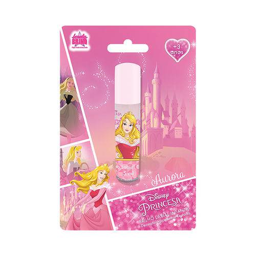 Brilho Labial Infantil Glitter Princesa Aurora