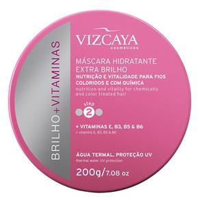 Brilho + Vitaminas Extra Brilho Vizcaya - Máscara Hidratante - 200g