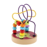Brinquedo De Madeira Bebê Matemática Contando Círculos Talão ábaco Fio Em Torno De Contas Girafa