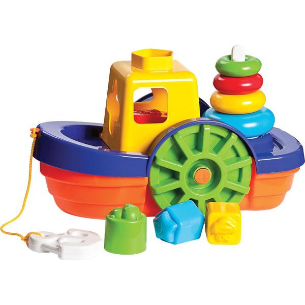 Brinquedo Educativo Barco Didático com Blocos MercoToys - Merco Toys