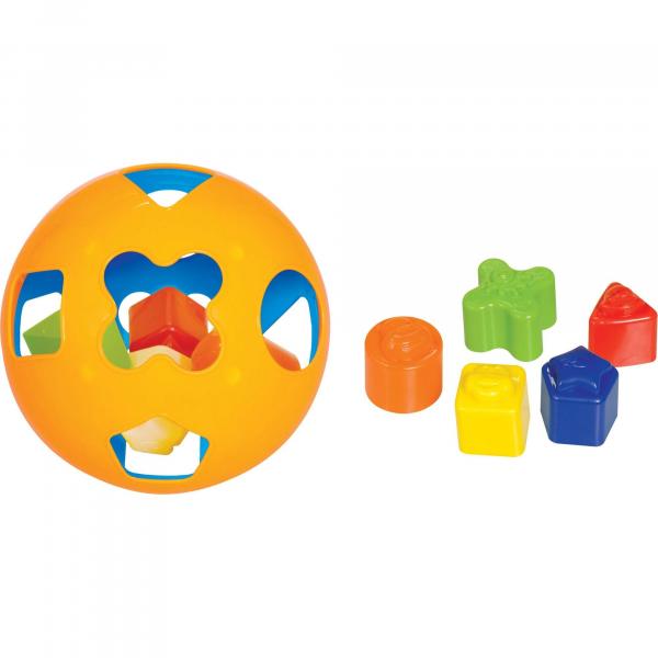 Brinquedo Educativo Bola Didatica C/Blocos Merco Toys