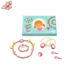 Brinquedo imaginação educativo - Kit de beleza para meninas - Colar, presilha, pulseira