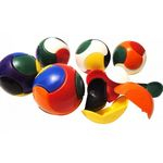 Brinquedo infantil Bola Quebra Cabeça Colorido com 6 Dodo