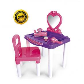 Brinquedo Infantil Master Penteadeira Fashion com Cadeira - Poliplac