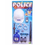 Brinquedo Kit Infantil Policial Super Detetive com Capacete Binoculo e Acessórios