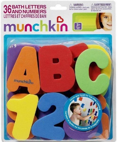 Brinquedo para Banho Números e Letrinhas Divertidas - Munchkin