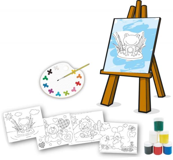 Brinquedo para Colorir Pequeno Artista C/04 Telas - Brinc. de Crianca