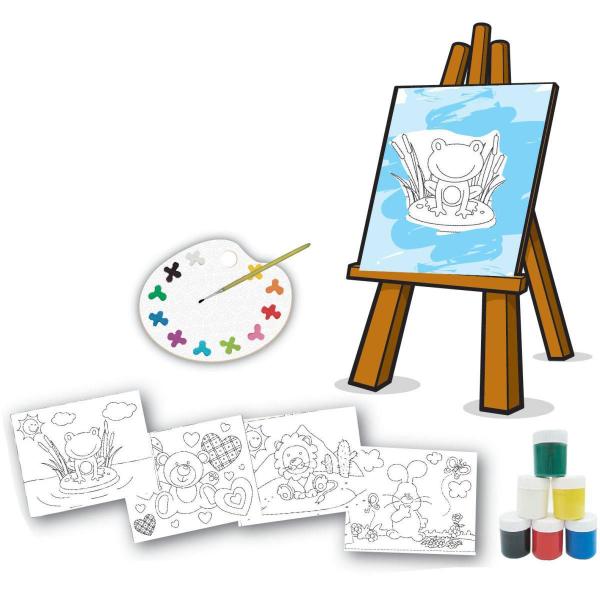 Brinquedo para Colorir Pequeno Artista com 4 Telas - Brincadeira de Criança