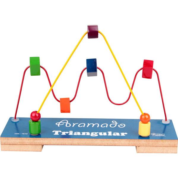 Brinquedo Pedagógico Triangular Aramado Carlu