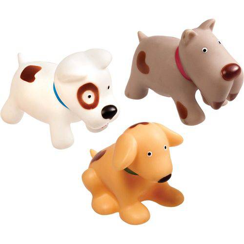 Brinquedos Cachorros no Banho Girotondo Baby - 3 Unidades
