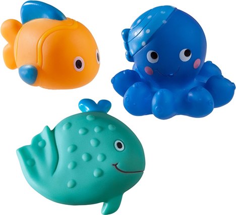 Brinquedos Peixinhos no Banho Girotondo Baby - 3 Unidades