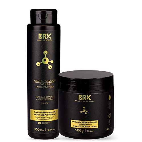BRK Kit Progressiva com Btox Cabelos Lisos e Alinhados 2x500g