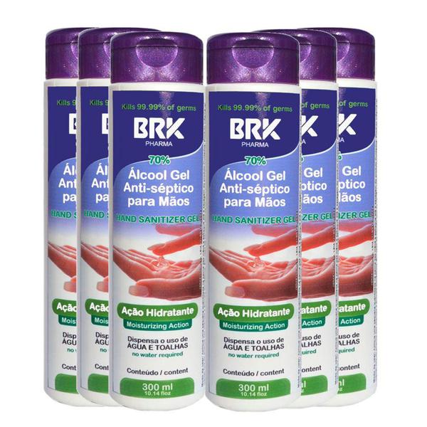 BRK Pharma KIT 6 UN Hidratante GEL para Maos - eu Quero Eletro