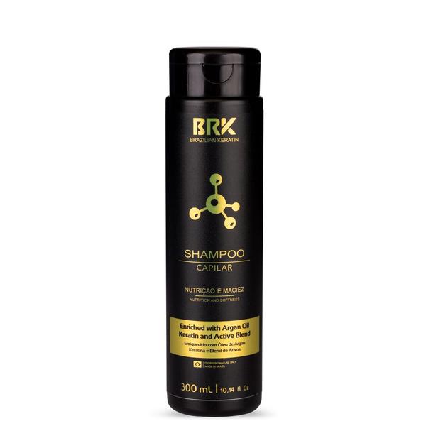 BRK Shampoo Capilar Cabelos Limpos e Nutridos 300ml - Brk Brazilian Keratin