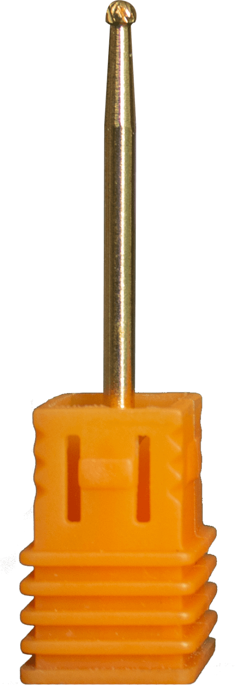 Broca Diamantada D#08 Dourada para Micromotor e Lixadeira