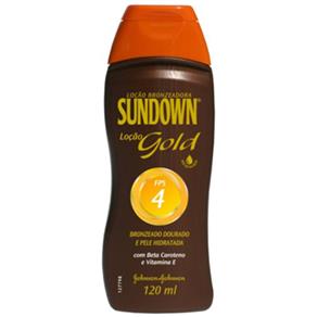 Bronzeador Sundown Gold Loção Fps 4 - 120ml