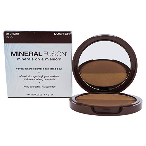 Bronzer Duo - Luster By Mineral Fusion For Women - 0.29 Oz Bronzer