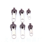 Brown 6Pcs Instant Fix Zipper Kit Repair Zip Slider Dentes Resgate de costura 3 Tamanhos / Set