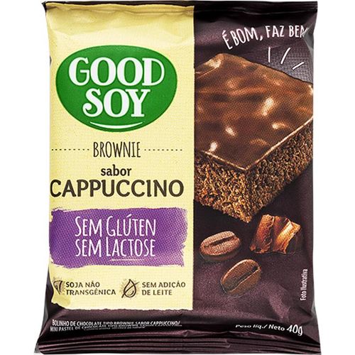 Brownie Cappuccino Sem Glúten 40g - Good Soy